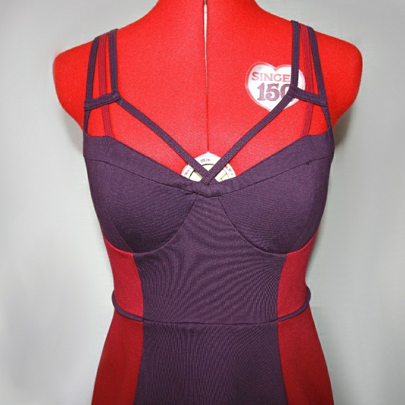 Minuet Colorblock Dress, Mod Cloth Dress - Picture 3 of 6